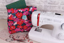 Hobby Gift: Craft Bag: Matt PVC: Modern Floral: Item size: (d/w/h) 13 x 36 x 31cm.-2