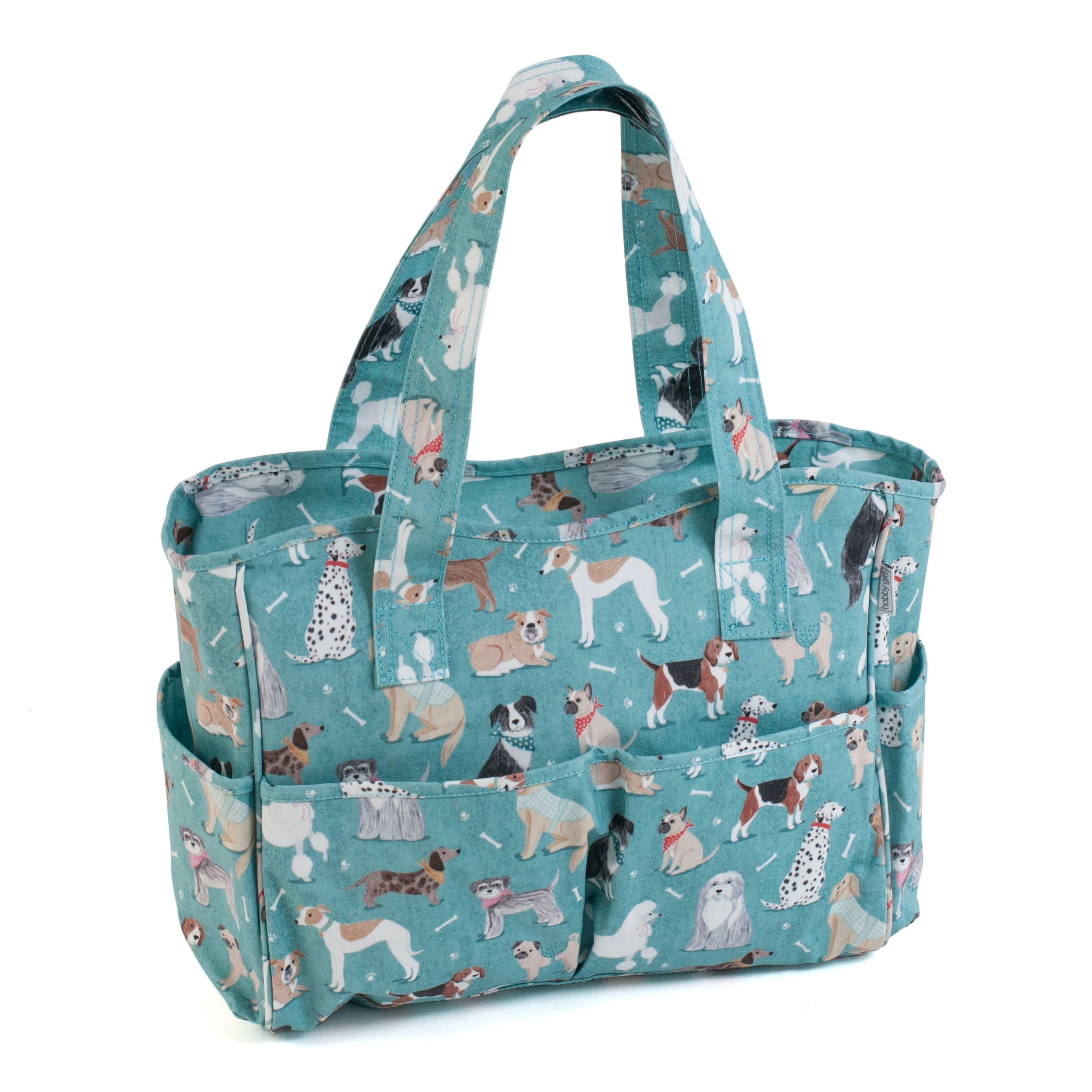 Hobby Gift: Craft Bag: PVC: Dogs: Item size: (d/w/h) 13 x 36 x 31cm.