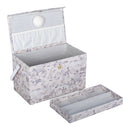 Hobby Gift: Sewing Box (M): Fold-Over Lid: Woodland Toile: Item size: (d/w/h) 16.5 x 29 x 18cm.-4