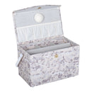 Hobby Gift: Sewing Box (M): Fold-Over Lid: Woodland Toile: Item size: (d/w/h) 16.5 x 29 x 18cm.-2