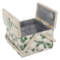 Hobby Gift: Sewing Box (L): Twin Lid: Square: Hydrangea: Item size: (d/w/h) 25 x 25 x 17cm.