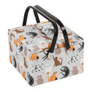 Hobby Gift: Sewing Box (L): Twin Lid: Square: Cats: Item size: (d/w/h) 25 x 25 x 17cm.-1