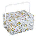 Hobby Gift: Sewing Box (L): Spring Floral: Item size: (d/w/h) 23.5 x 31 x 20cm.