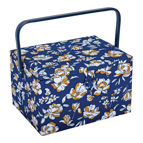 Hobby Gift: Sewing Box (L): Autumn Floral: Item size: (d/w/h) 23.5 x 31 x 20cm.