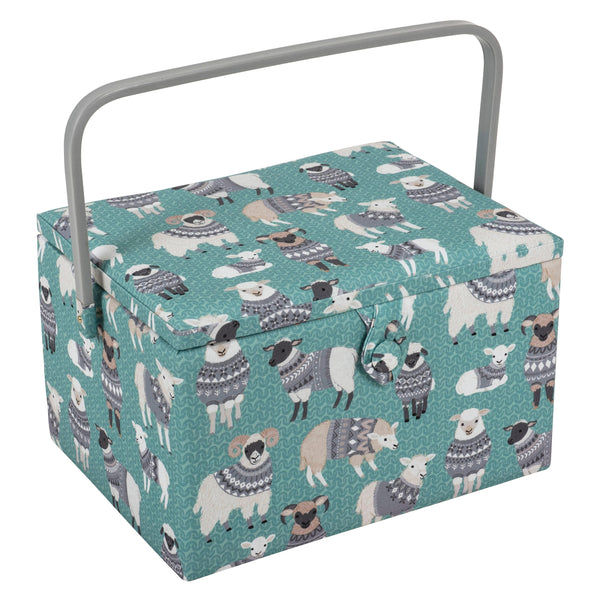 Hobby Gift: Sewing Box (L): Woolly Pully: Item size: (d/w/h) 23.5 x 31 x 20cm.