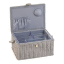 Hobby Gift: Sewing Box (M): Embroidered: Wildflowers: Item size: (d/w/h) 18.5 x 25.5 x 14.5cm.-2