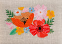 Hobby Gift: Sewing Box (M): Embroidered: Wildflowers: Item size: (d/w/h) 18.5 x 25.5 x 14.5cm.