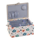 Hobby Gift: Sewing Box (M): Embroidered: Knit Happens: Item size: (d/w/h) 18.5 x 25.5 x 14.5cm.-2
