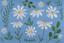 Hobby Gift: Sewing Box (M): Embroidered: Denim Daisies: Item size: (d/w/h) 18.5 x 25.5 x 14.5cm.-3