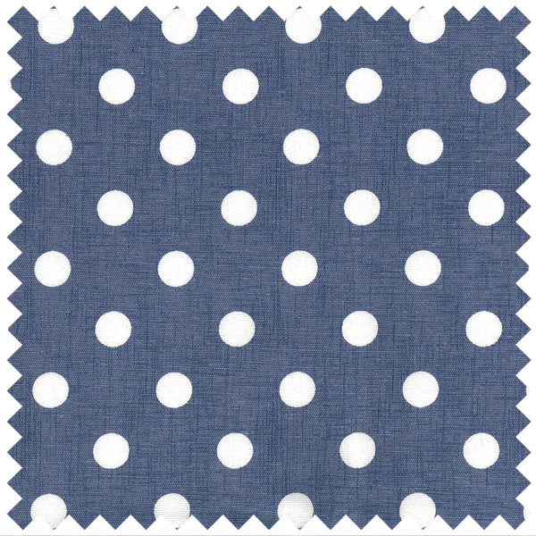 Hobby Gift: Sewing Box (M): Denim Polka Dot: Item size: (d/w/h) 18.5 x 25.5 x 14.5cm.