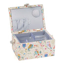 Hobby Gift: Sewing Box (M): Twit Twoo: Item size: (d/w/h) 18.5 x 25.5 x 14.5cm.-2
