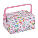 Hobby Gift: Sewing Box (M): Bugs & Butterflies: Item size: (d/w/h) 18.5 x 25.5 x 14.5cm.