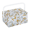 Hobby Gift: Sewing Box (M): Spring Floral: Item size: (d/w/h) 18.5 x 25.5 x 14.5cm.