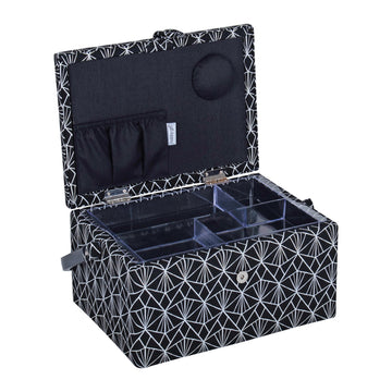 Hobby Gift: Sewing Box (M): Deco: Item size: (d/w/h) 18.5 x 25.5 x 14.5cm. - 0