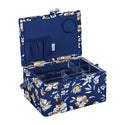 Hobby Gift: Sewing Box (M): Autumn Floral: Item size: (d/w/h) 18.5 x 25.5 x 14.5cm.