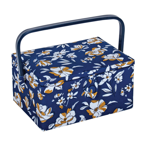 Hobby Gift: Sewing Box (M): Autumn Floral: Item size: (d/w/h) 18.5 x 25.5 x 14.5cm.