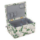 Hobby Gift: Sewing Box (M): Hydrangea: Item size: (d/w/h) 18.5 x 25.5 x 14.5cm.-2