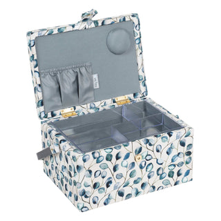 Hobby Gift: Sewing Box (M): Botanical: Item size: (d/w/h) 18.5 x 25.5 x 14.5cm.