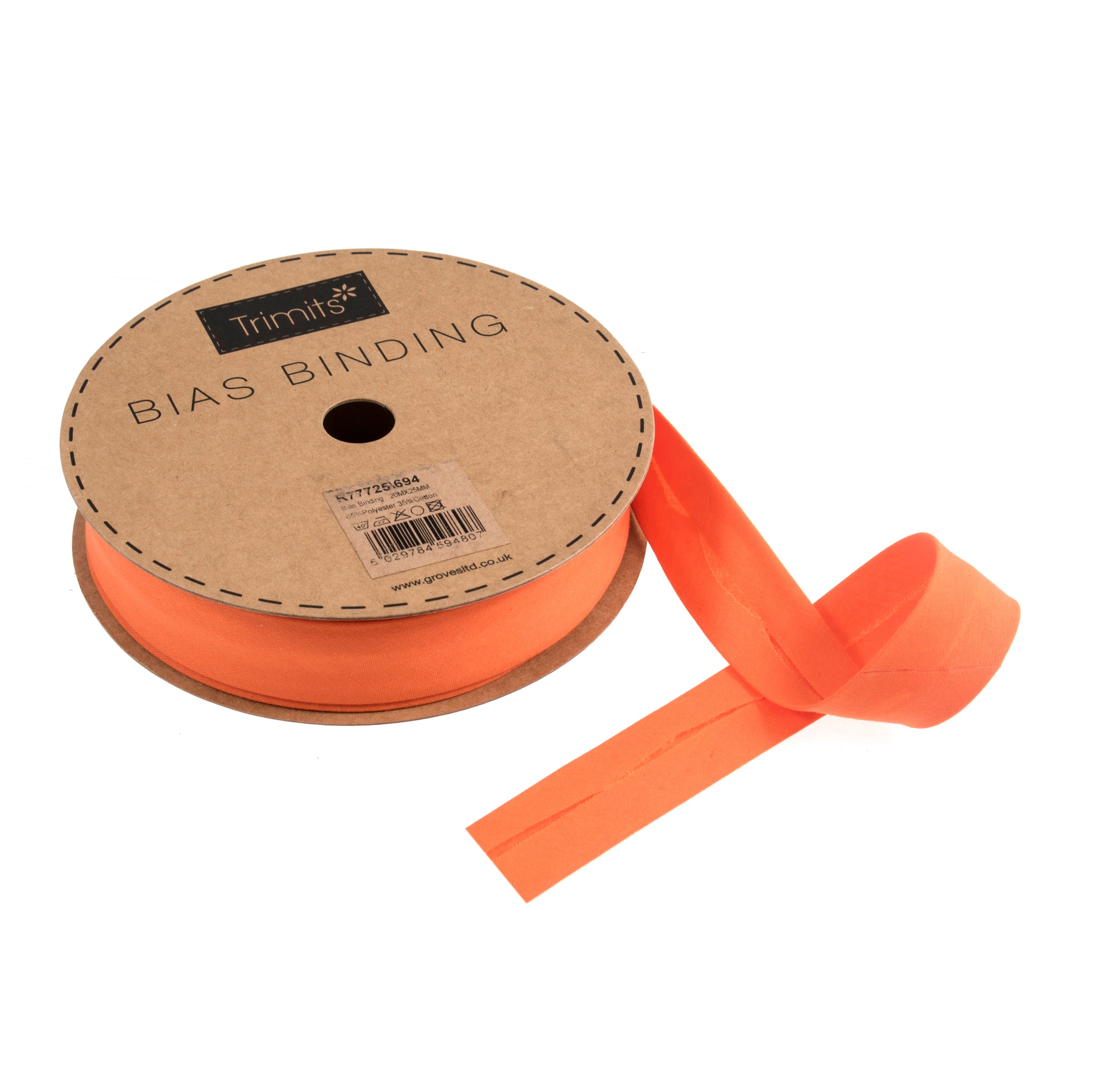 Trimits : Bias Binding Tape: Polycotton: 25mm