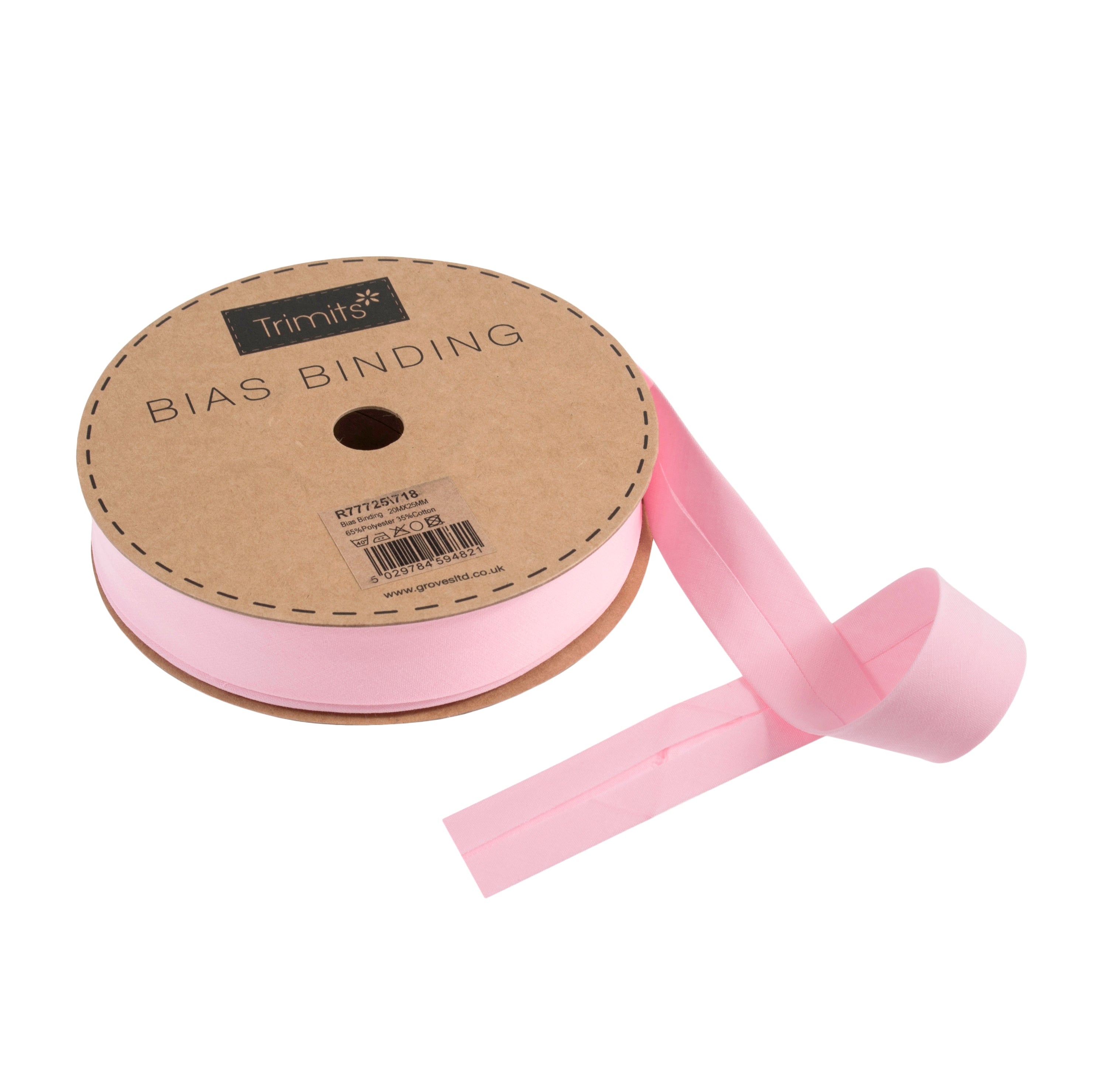 Trimits : Bias Binding Tape: Polycotton: 25mm