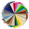 Lot de 35 feuilles de feutrine arc-en-ciel pour loisirs créatifs - Format A4, épaisseur 1,2 mm, 100 % polyester 