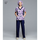 Simplicity Sewing Pattern 1020 Misses' and Plus Size Scrubs-2