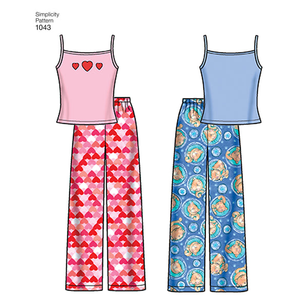 Simplicity Sewing Pattern 1043 Child’s, Girls’ and Boys’ Separates