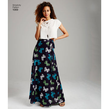Simplicity Sewing Pattern 1069 Misses’ Wide Leg Trousers or Shorts & Skirts in 2 Lengths - 0