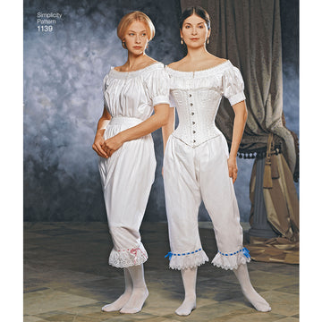 Simplicity Sewing Pattern 1139 Misses’ Civil War Undergarments - 0