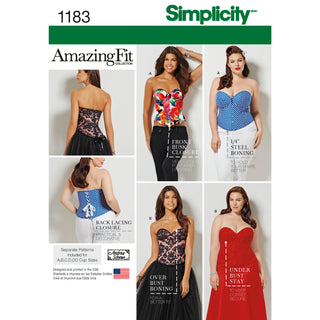 Simplicity Sewing Pattern 1183 Misses’ and Plus Size Corsets