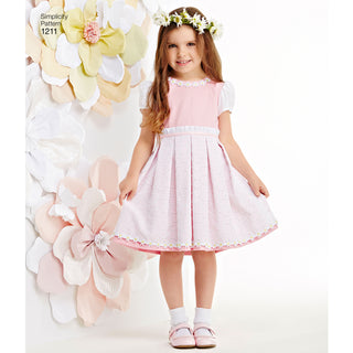 Simplicity Sewing Pattern 1211 Child’s and Girls’ Dress in two lengths