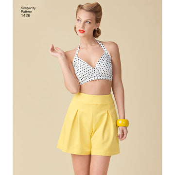 Simplicity Sewing Pattern 1426 Misses’ Vintage 1950’s Bra Tops - 0