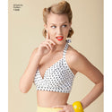 Simplicity Sewing Pattern 1426 Misses’ Vintage 1950’s Bra Tops