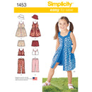 Simplicity Sewing Pattern 1453 Child’s Dress, Top, Trousers or Shorts and Hat-1