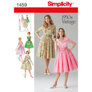 Simplicity Sewing Pattern 1459 Misses’ and Miss Petite 1950’s Vintage Dress-1