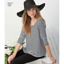 Simplicity Sewing Pattern 1463 Misses’ Knit Tops