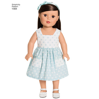 Simplicity Sewing Pattern 1484 Doll Clothes