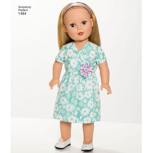 Simplicity Sewing Pattern 1484 Doll Clothes