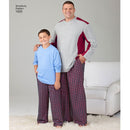 Simplicity Sewing Pattern 1505 Husky Boys’ & Big & Tall Men’s Tops and Trousers-2