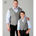 Simplicity Sewing Pattern 1506 Husky Boys’ and Big and Tall Men’s Waistcoats