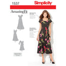 Simplicity Sewing Pattern 1537 Misses’ and Plus Size Amazing Fit Dress-1