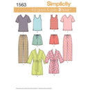 Simplicity Sewing Pattern 1563 Misses’ Men’s and Teens’ Sleepwear-1