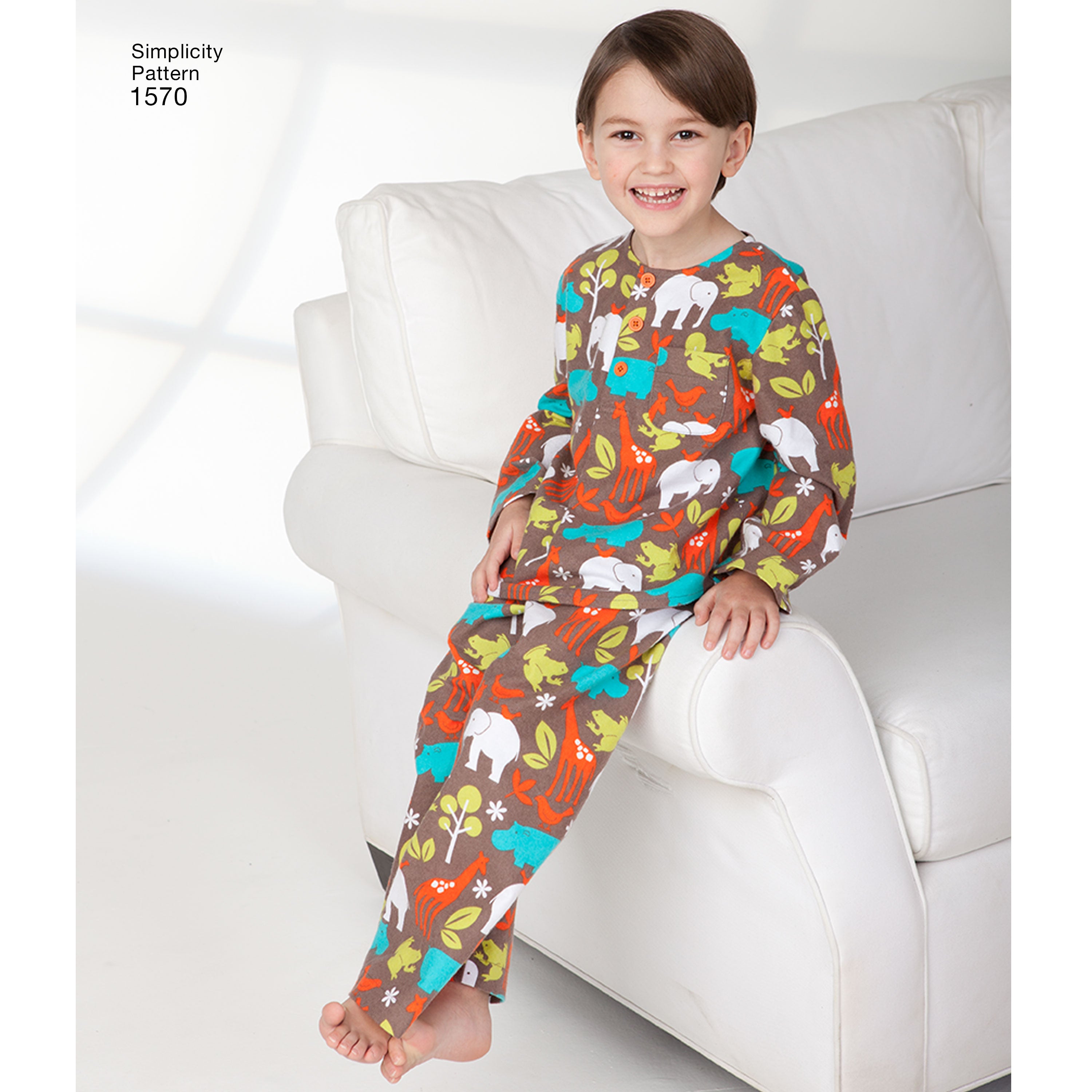 Simplicity Sewing Pattern 1570 Child’s, Girls’, and Boys’ Loungewear - 0