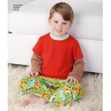 Simplicity Sewing Pattern 1573 Toddlers’ and Child’s Loungewear