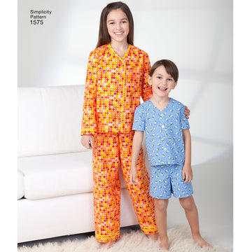 Simplicity Sewing Pattern 1575 Child’s, Girl’s and Boy’s Loungewear - 0