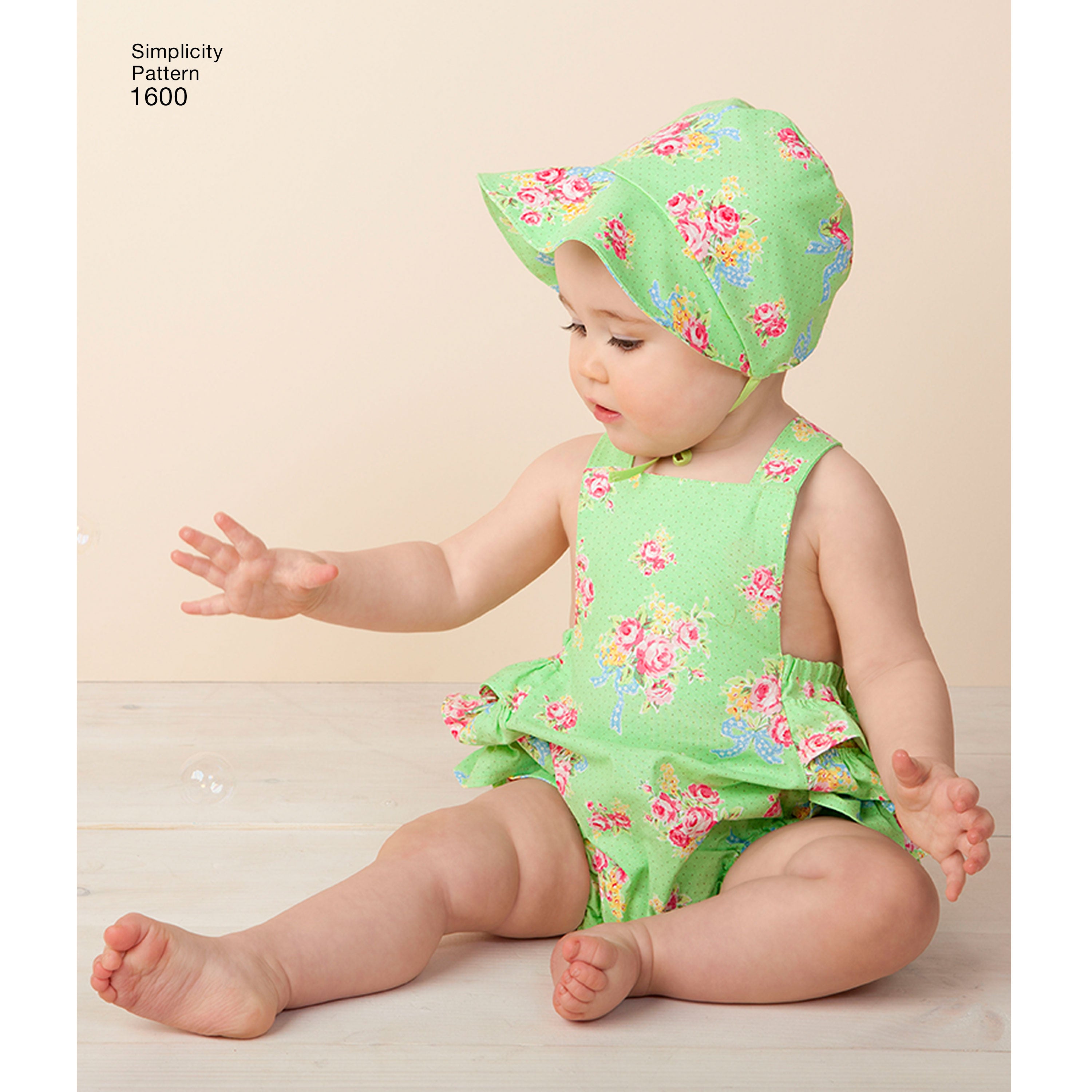 Simplicity Sewing Pattern 1600 Babies' Vintage Romper Set