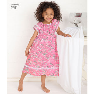 Simplicity Sewing Pattern 1722 Learn to Sew Child's and Girl's Loungewear