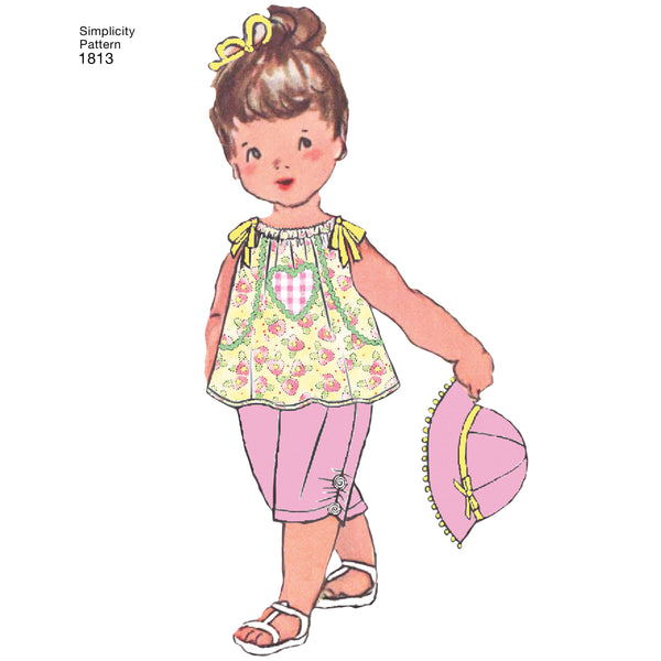 Simplicity Sewing Pattern 1813 Babies' Dress & Separates