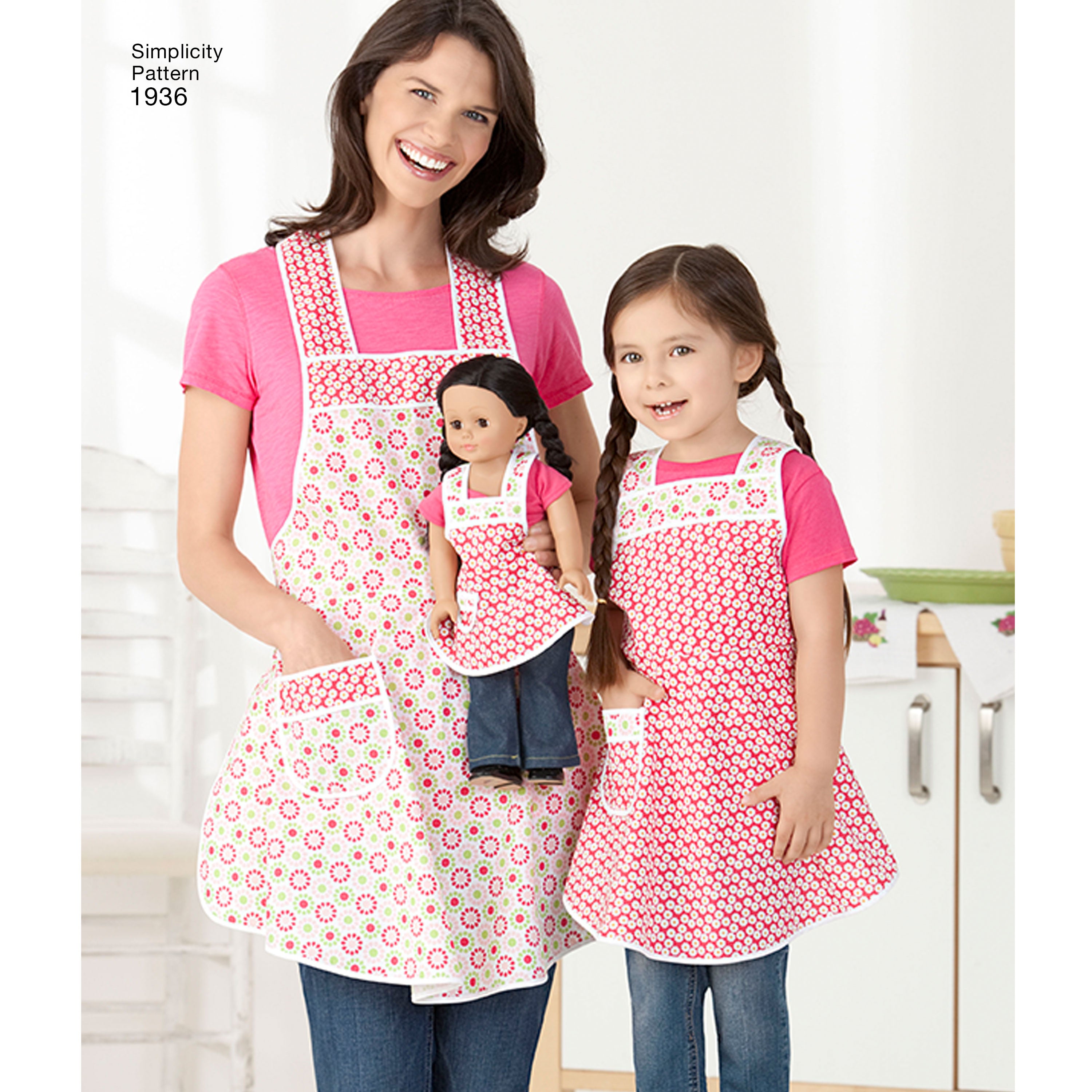 Simplicity Sewing Pattern 1936 Child's & Women's Aprons - 0