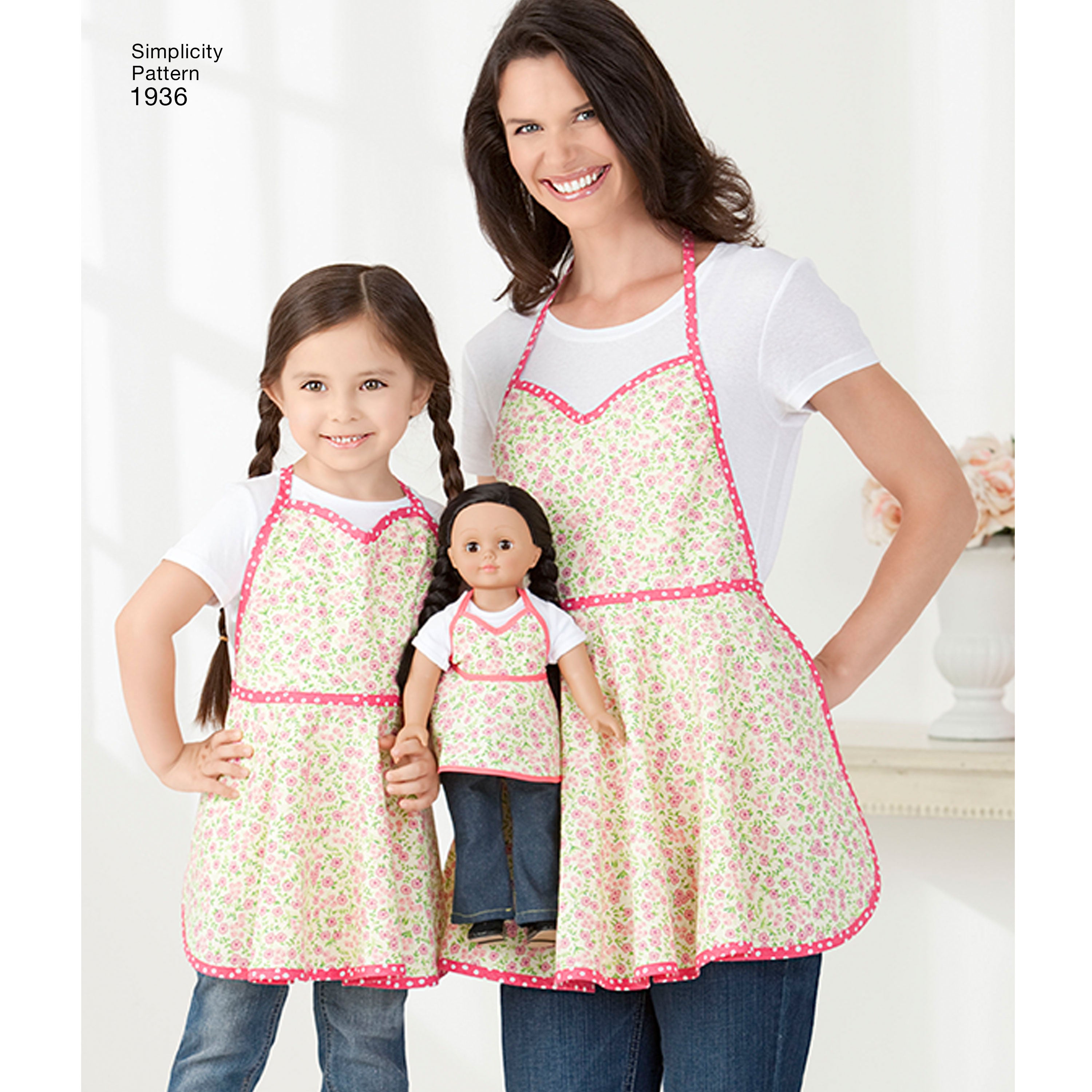 Simplicity Sewing Pattern 1936 Child's & Women's Aprons